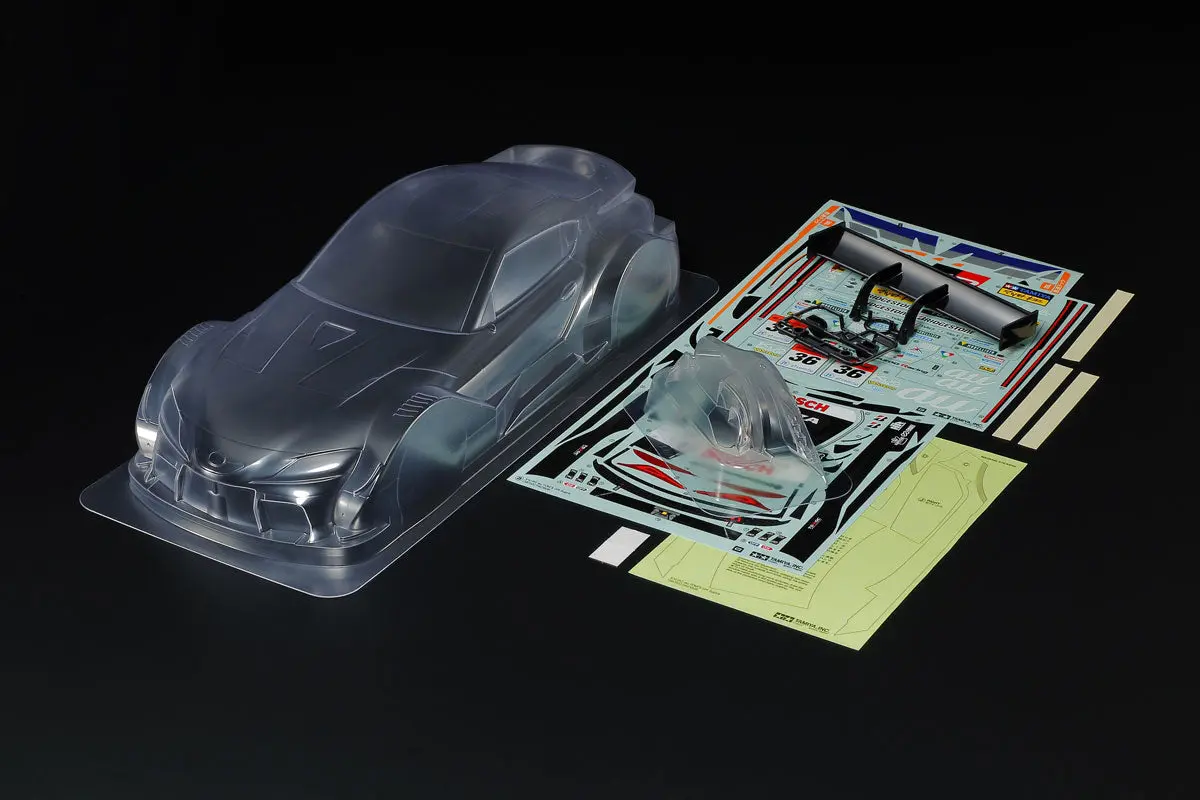 Tom's Gr Supra 1/10 Touring Car Body Set, Clear 1