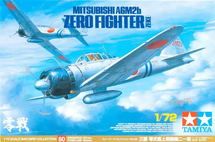 Tamiya 60780 1/72 Mitsubishi A6m2b Zero Fighter (Zeke) 1