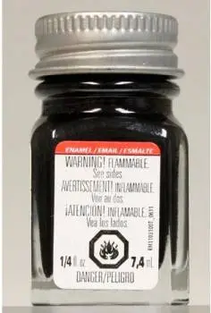 Testors 1139T Enamel 1/4Oz Semi-Gloss Black 1