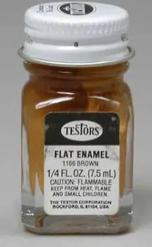 Enamel 1/4 Oz Flat Military Brown 1