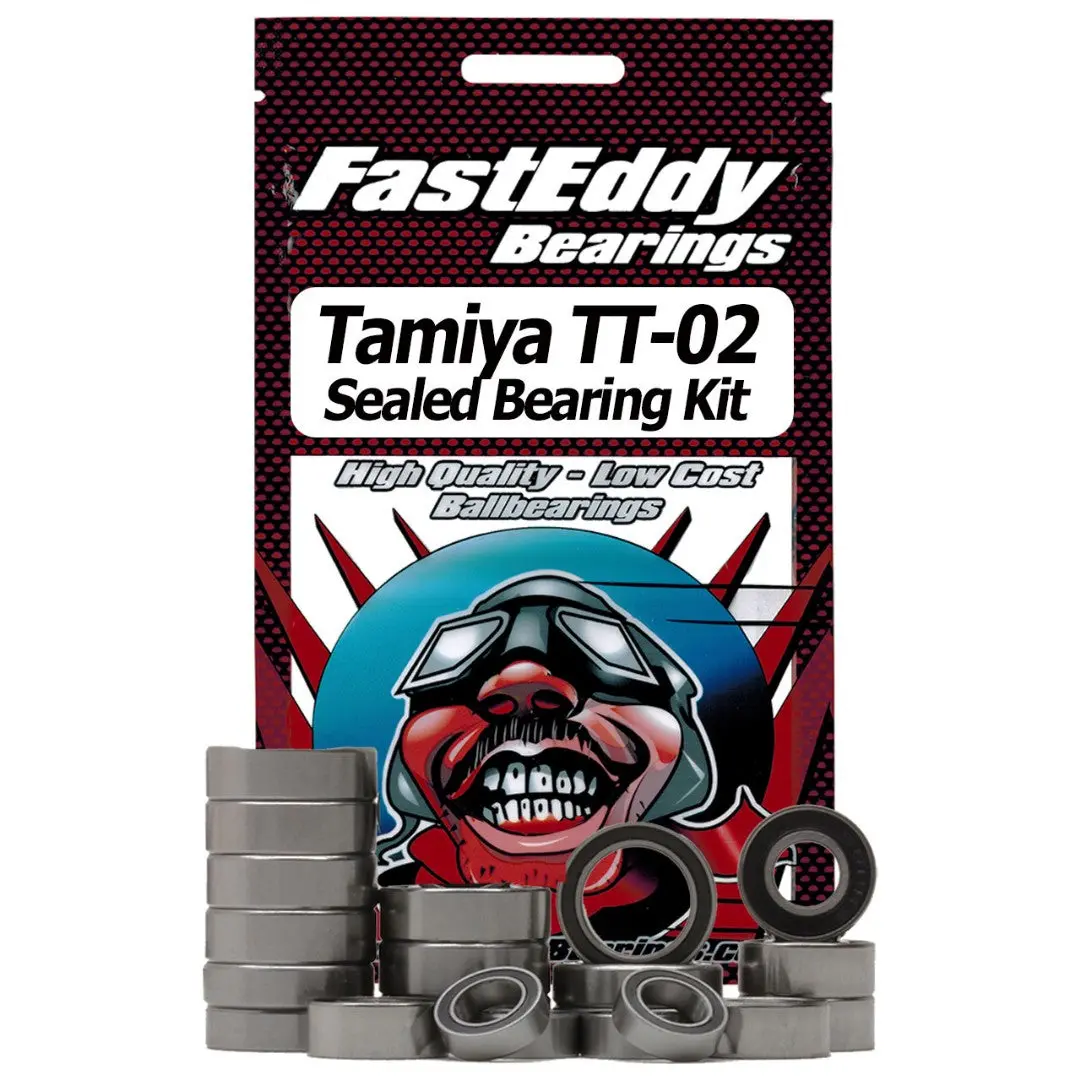 Fast Eddy Tamiya Tt-02 Chassis Rubber Sealed Bearing Kit 1