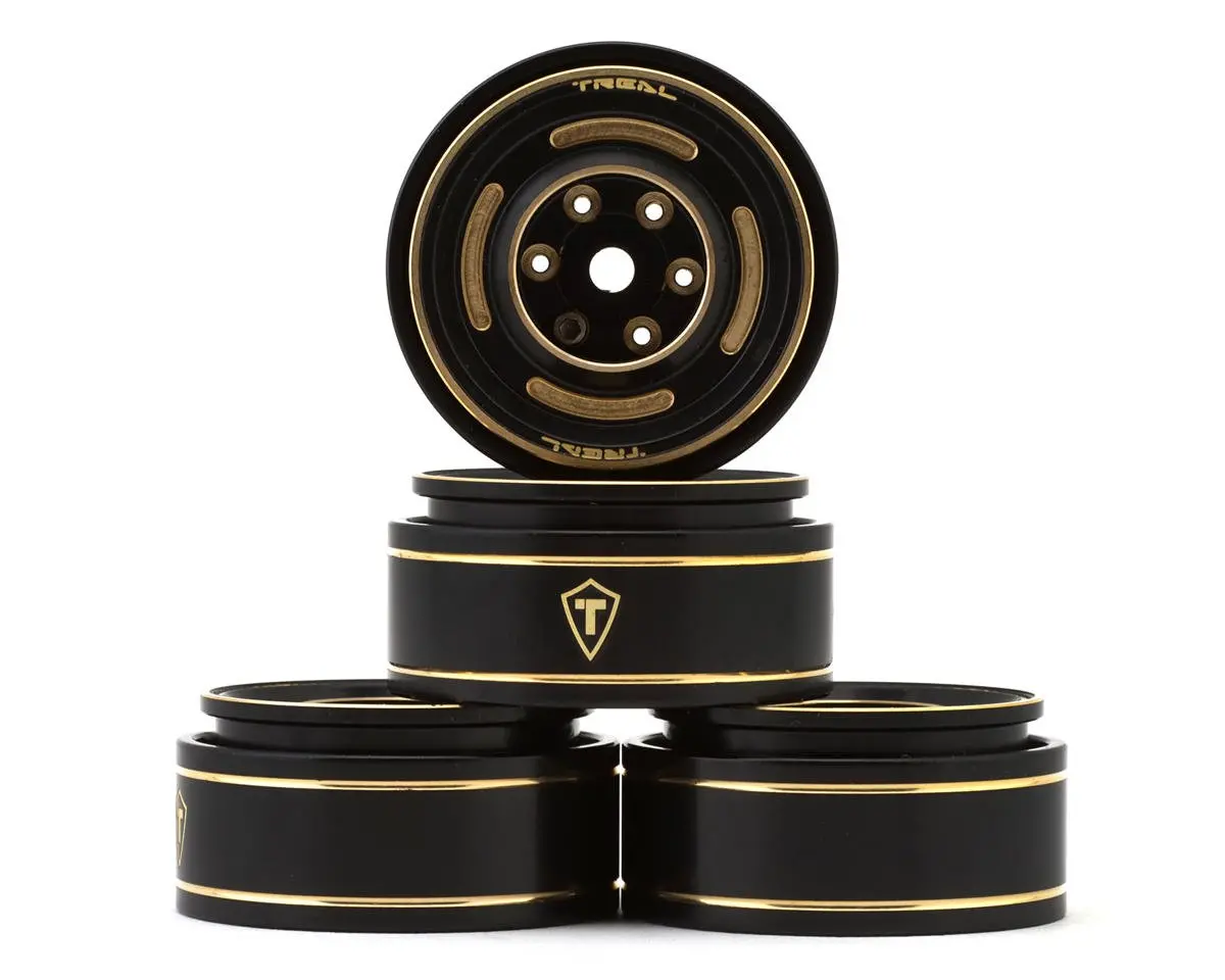 Type C 1.0" 4-Slot Brass Beadlock Wheels, 50G, Bronze (4) 1