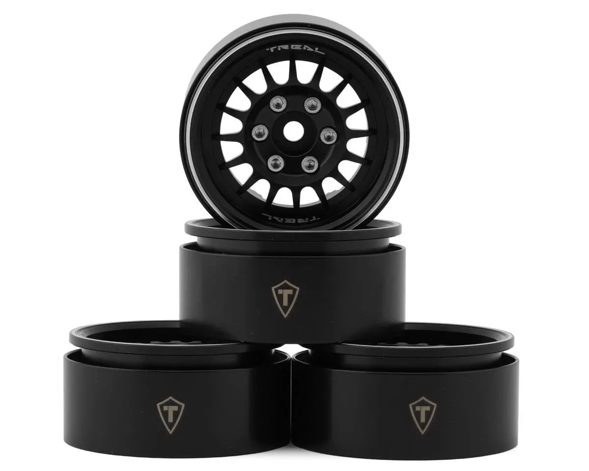 Type N 1.9" Multi-Spoke Beadlock Wheels, Black (4) 1
