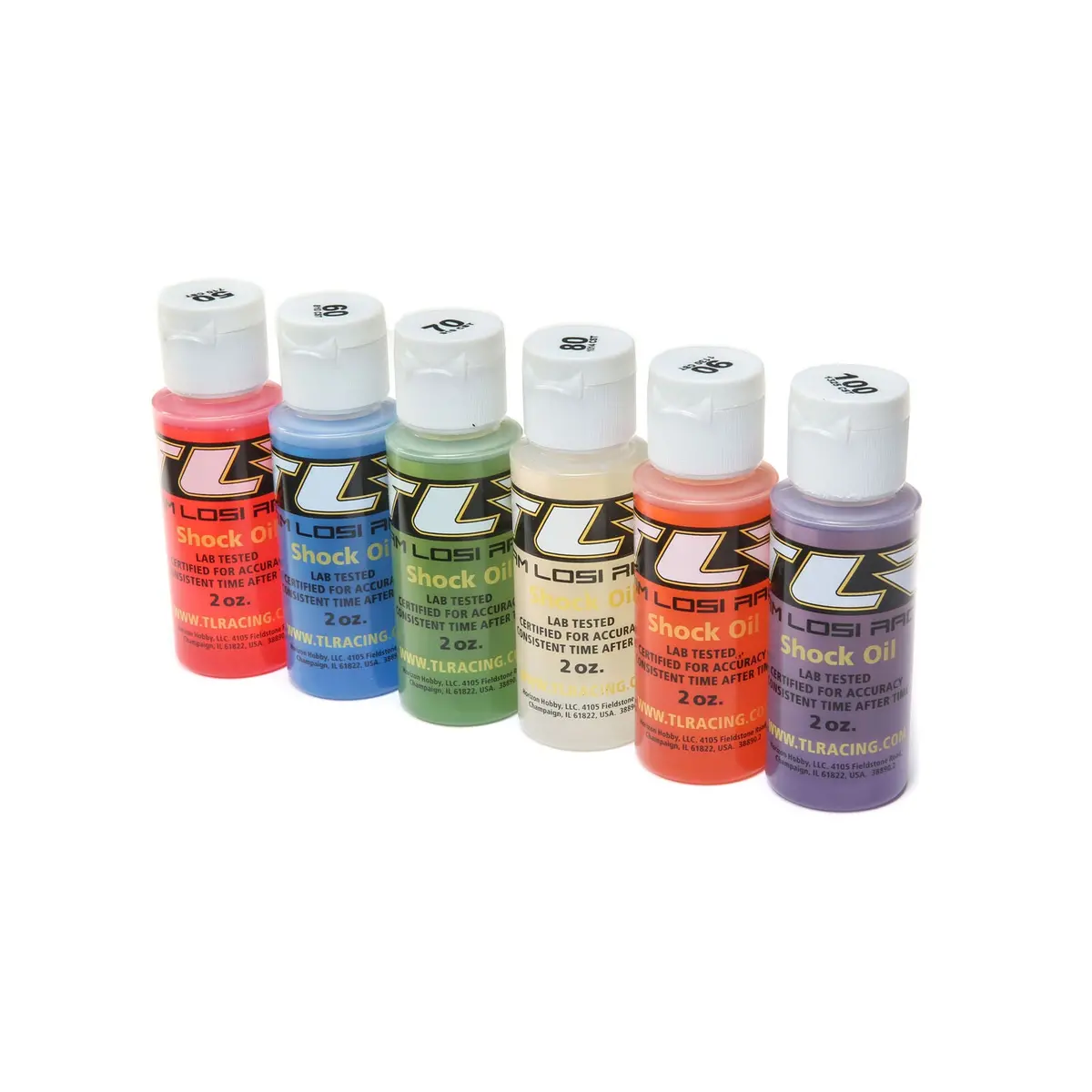 Shock Oil, 6Pk, 50, 60, 70, 80, 90, 100, 2Oz 1