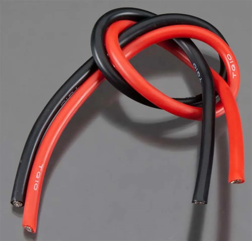 10 Gauge Super Flexible Wire, 1' Ea, Black/Red 1