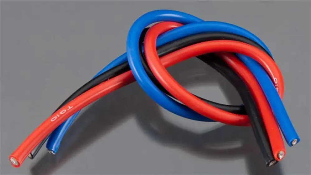 10 Gauge Super Flexible Wire, 1' Ea, Black/Red/Blue 1
