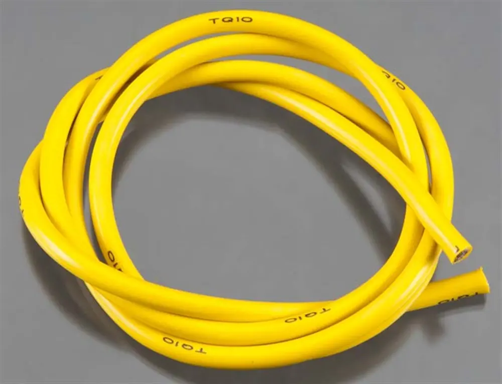 10 Gauge Super Flexible Wire, 3', Yellow 1