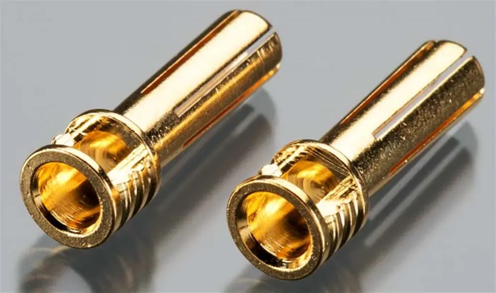 Male Bullet Connector, 5Mm/21Mm, Gold 1