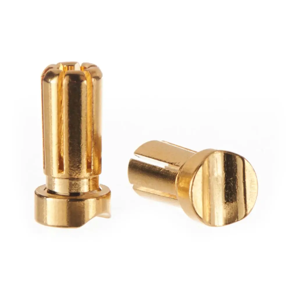 Male Bullet Connector, 5Mm/13Mm, Light, Gold 1