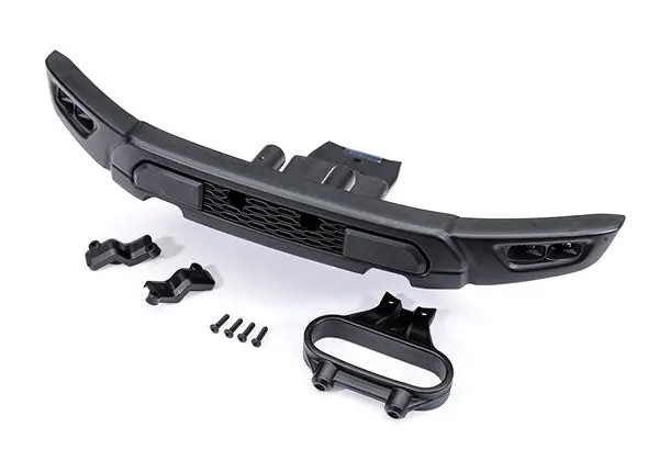 Front Bumper W/ Mount, L&R Light Covers & Screws 1