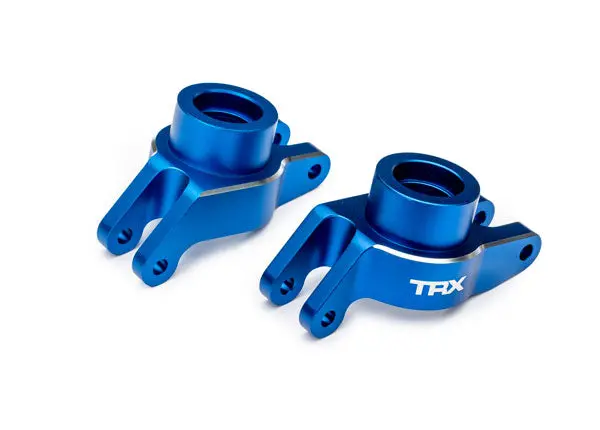 Aluminum Rear Stub Axle Carriers, L&R (2), Blue 1