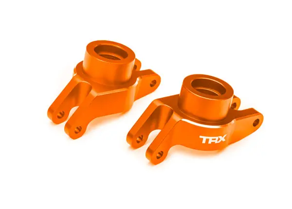 Aluminum Rear Stub Axle Carriers, L&R (2), Orange 1