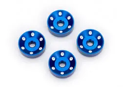 Machined Aluminum Wheel Washers, Blue 1
