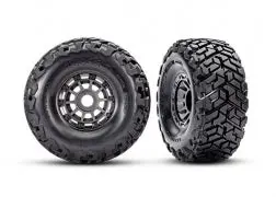 L&R Maxx Slash Belted Tires & Wheels, Gray (2) 1