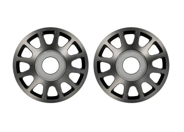 Pro Scale Aluminum Wheel Centers (2), Gray 1
