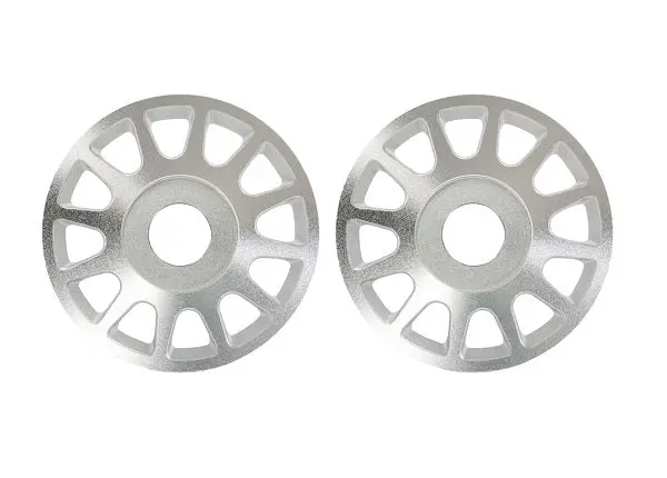 Pro Scale Aluminum Wheel Centers (2), Silver 1