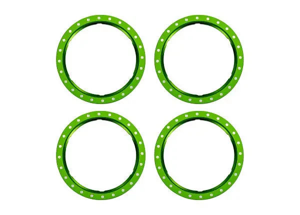 Pro Scale Aluminum Beadlock Rings, Green 1