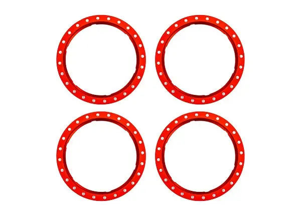 Pro Scale Aluminum Beadlock Rings, Red 1
