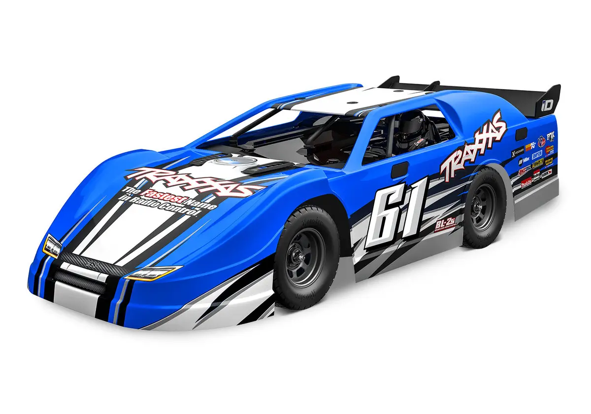 Slash Late Model Bl-2S 1/10 Dirt Late Model Rtr, Blue 1