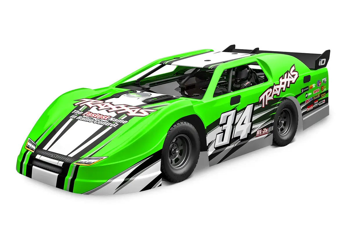 Slash Late Model Bl-2S 1/10 Dirt Late Model Rtr, Green 1