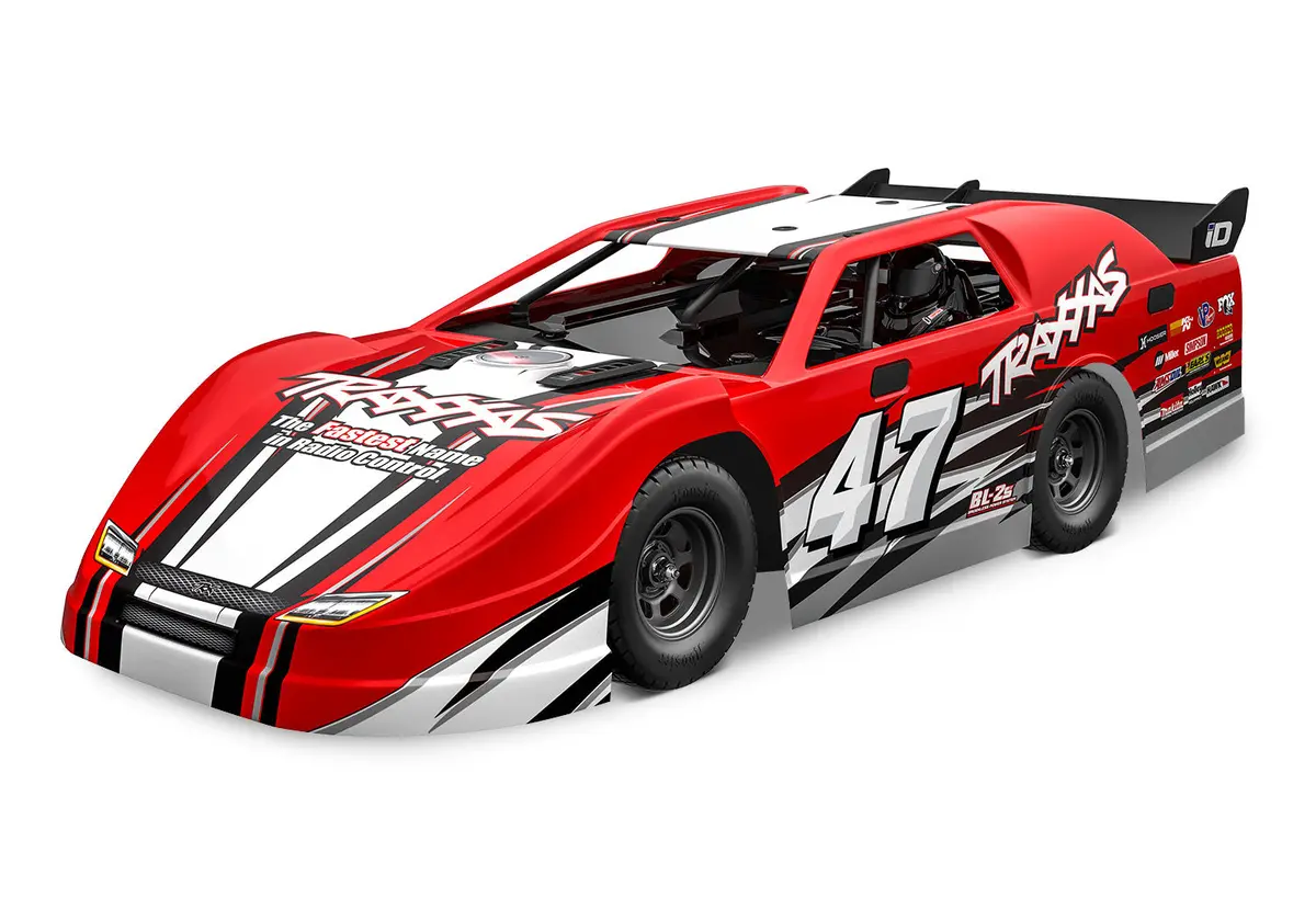 Slash Late Model Bl-2S 1/10 Dirt Late Model Rtr, Red 1