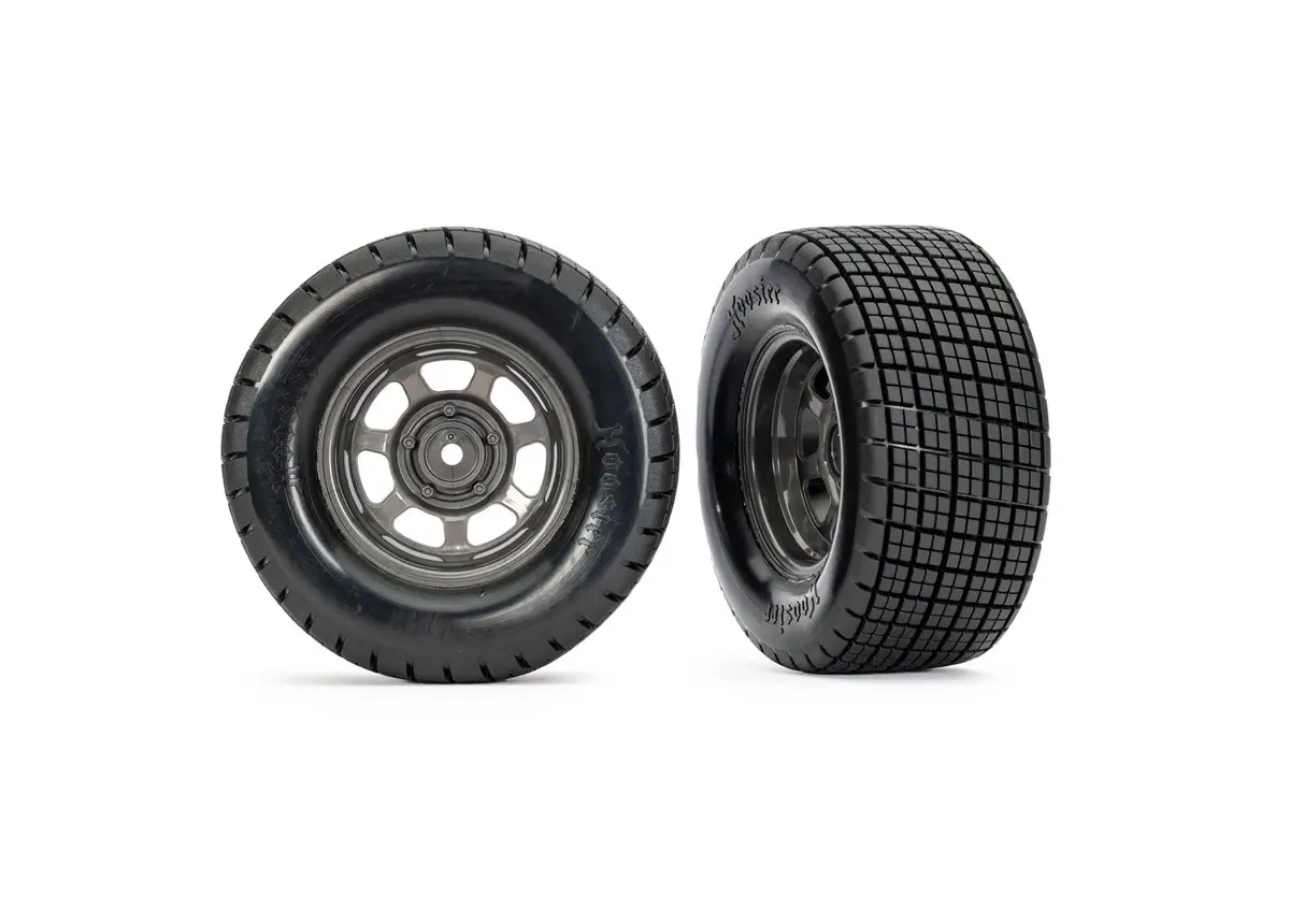 Hoosier Dirt Oval Front Pre-Glued Tires, Gray (2) 1