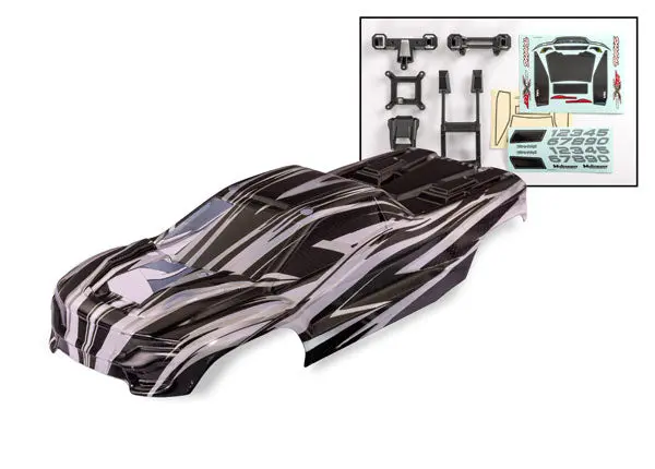 Mini Xrt Clipless Body, Unpainted W/ Prographix 1