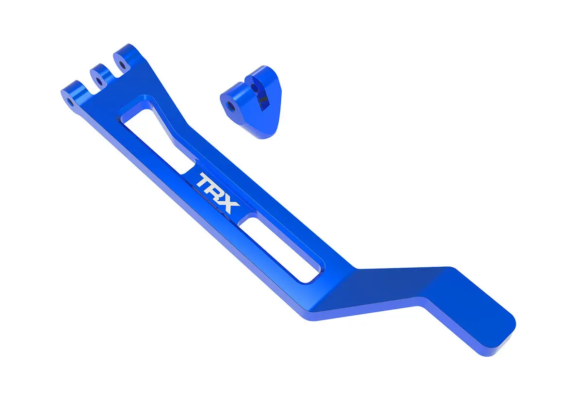 Mini Maxx Aluminum Battery Hold Down W/ Post, Blue 1
