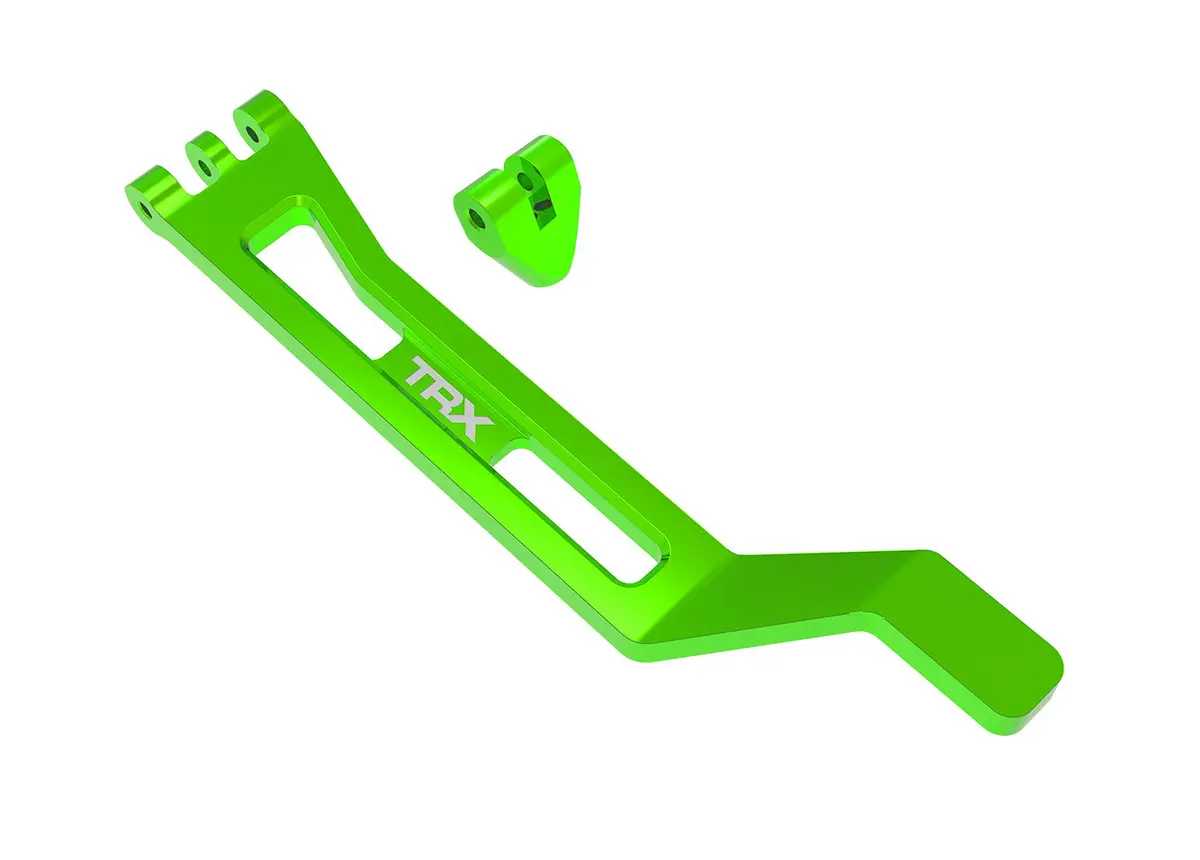 Mini Maxx Aluminum Battery Hold Down W/ Post, Green 1