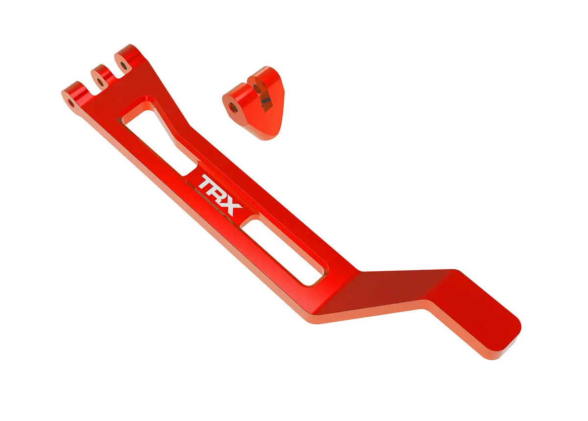 Mini Maxx Aluminum Battery Hold Down W/ Post, Red 1