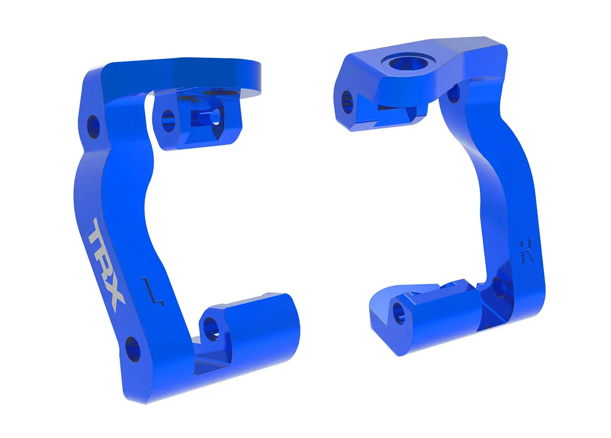 Mini Maxx Aluminum Caster Blocks, L&R, Blue 1