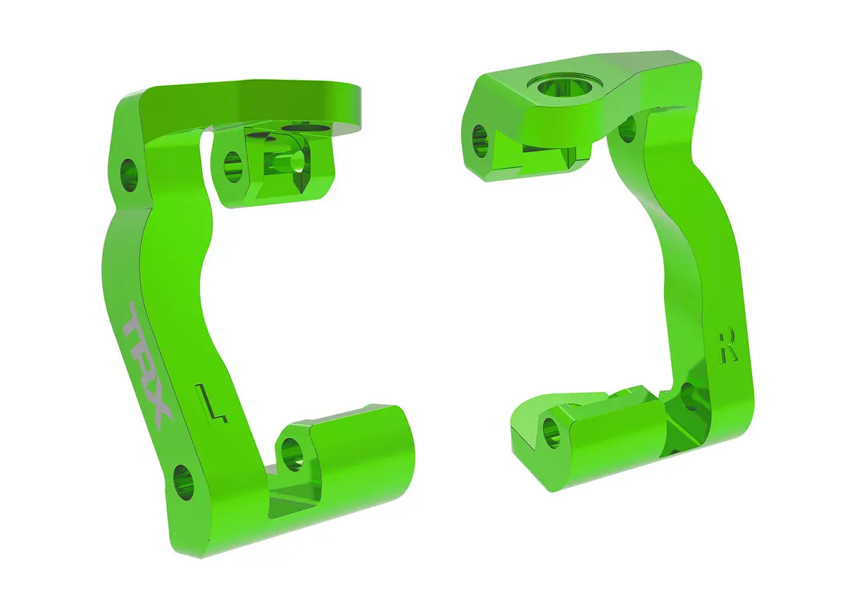 Mini Maxx Aluminum Caster Blocks, L&R, Green 1