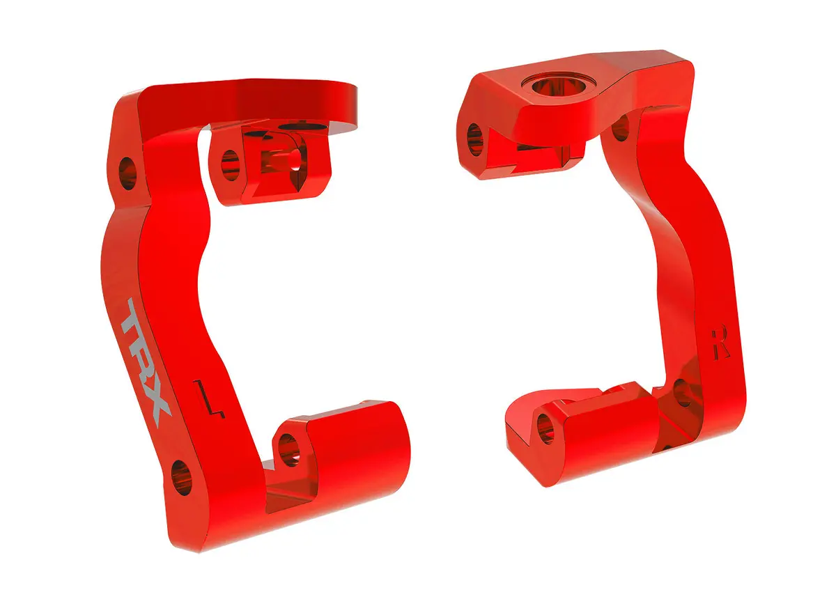 Mini Maxx Aluminum Caster Blocks, L&R, Red 1