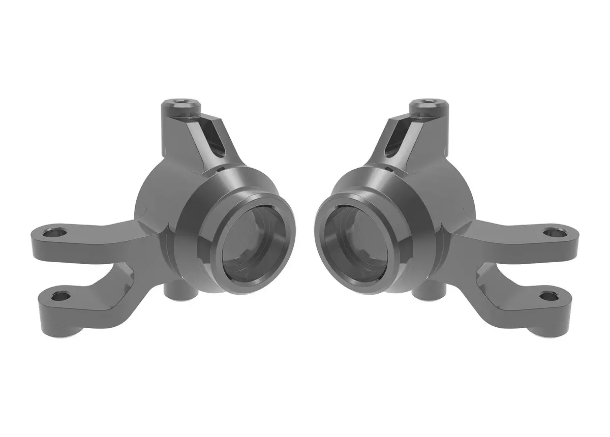 Mini Maxx Aluminum Steering Blocks, L&R, Gray 1