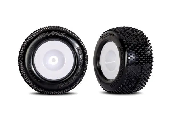 Response Mini Xrt Pre-Glued Tires, White (2) 1