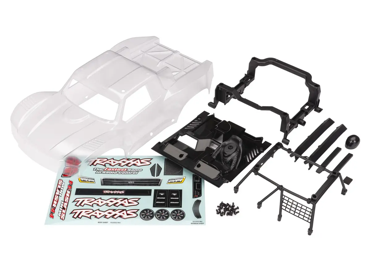 Mini Slash 4X4 Body W/ Hardware, Clear 1