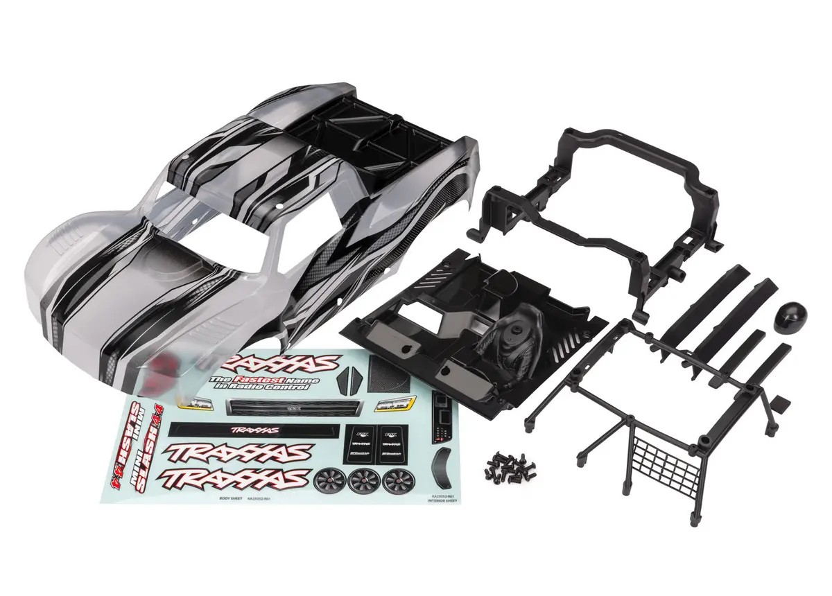 Mini Slash 4X4 Body W/ Hardware, Prographix/Clear 1