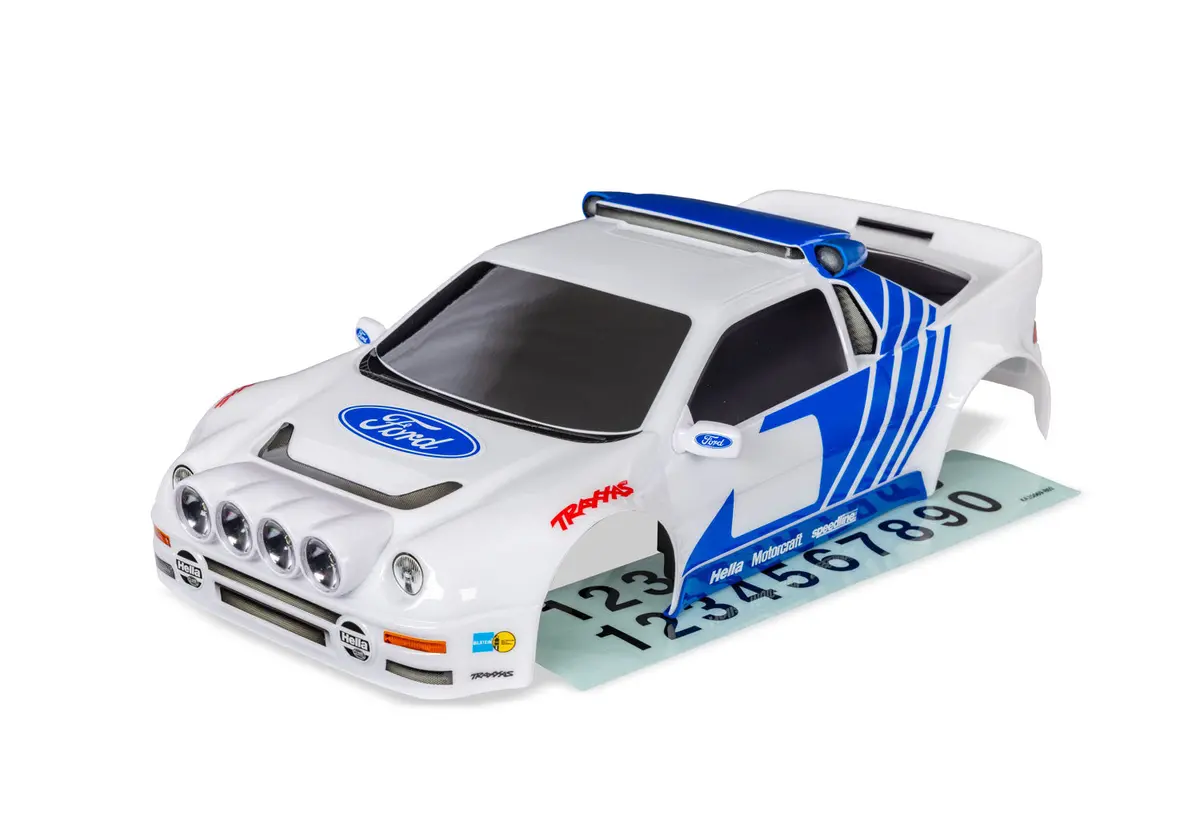 Mini Rally Vxl Ford Rs200 Body, White 1