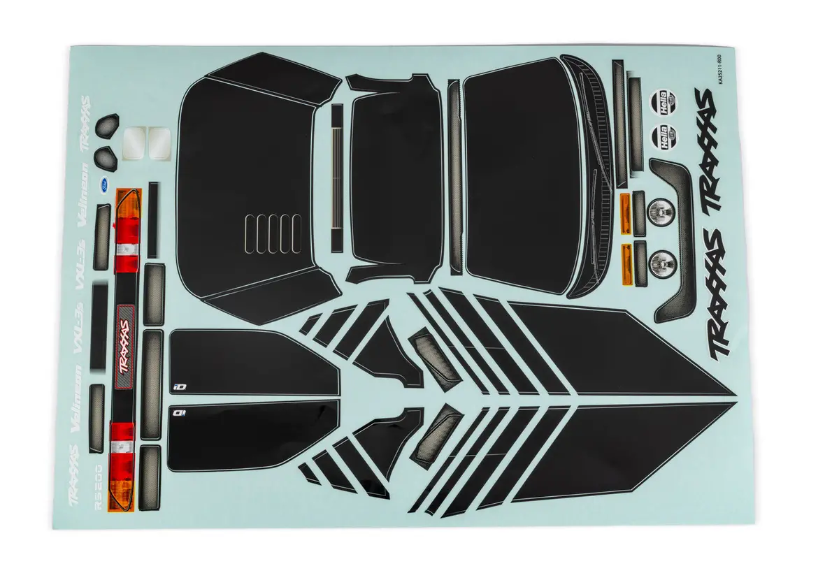 Mini Rally Vxl Ford Rs200 Black Decal Sheet 1