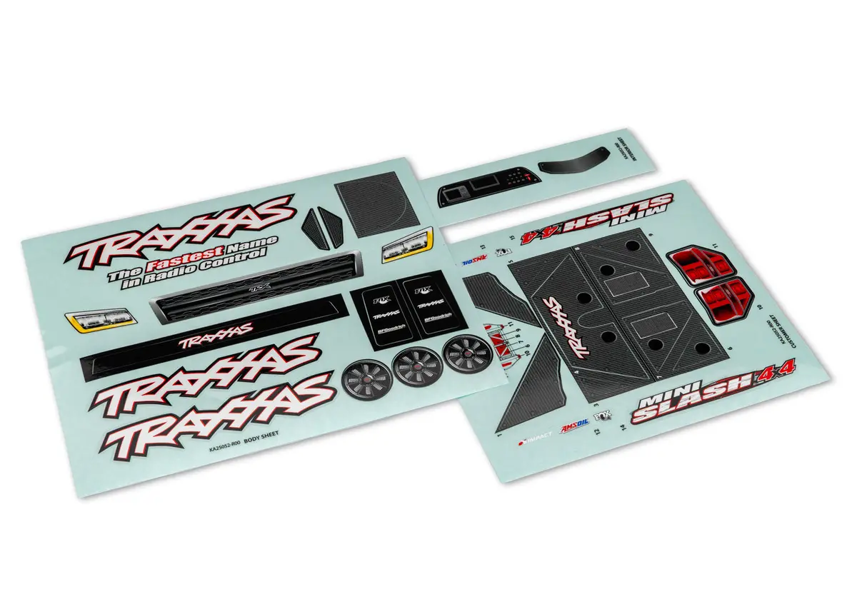 Mini Slash 4X4 Decal Sheets 1