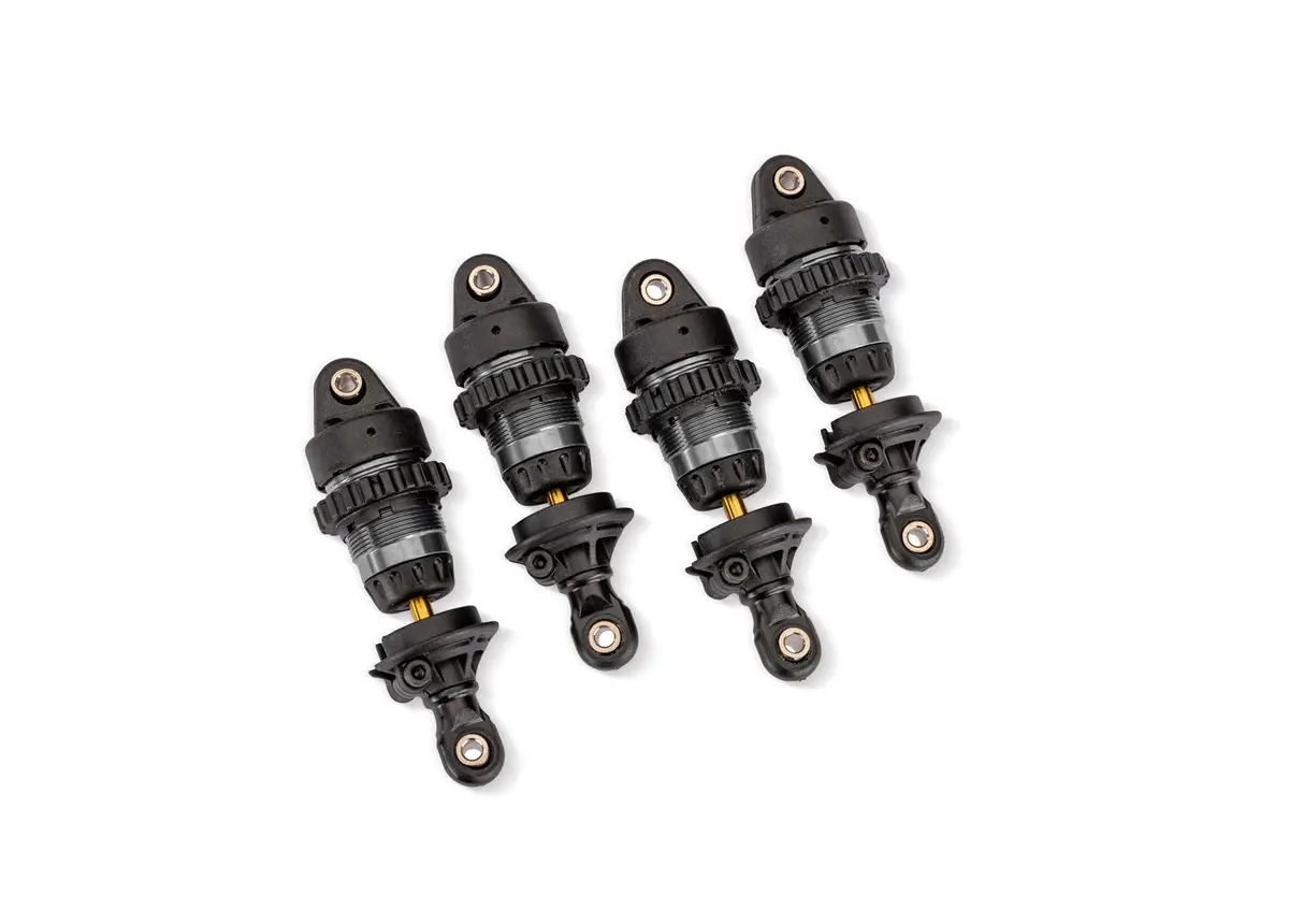 Aluminum Mini Gtr Short Shock Set, Gray (4) 1