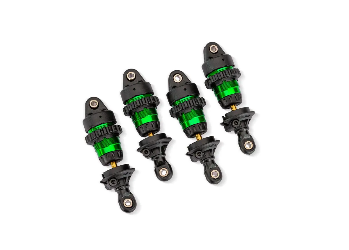 Aluminum Mini Gtr Short Shock Set, Green (4) 1