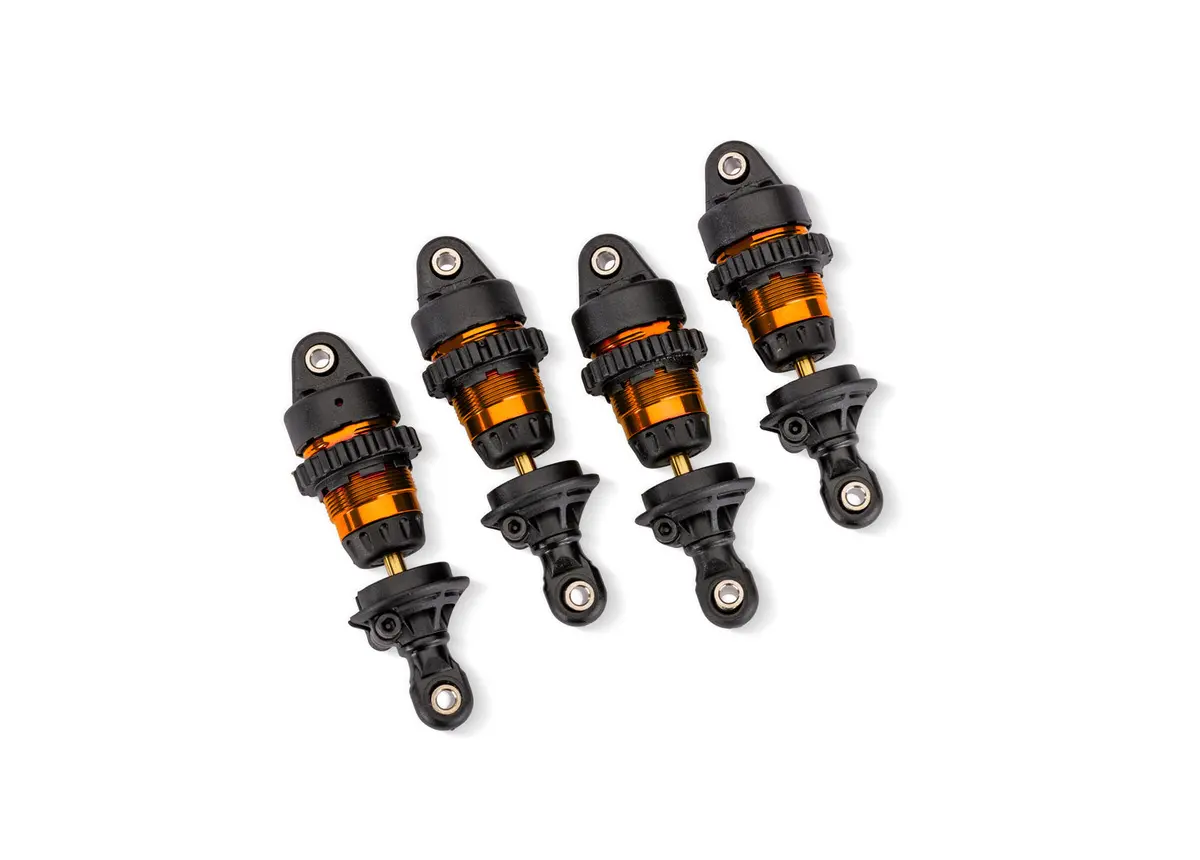 Aluminum Mini Gtr Short Shock Set, Orange (4) 1
