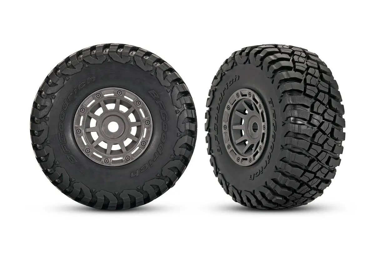 Bfgoodrich Mud-Terrain Pre-Glued Tires, 1.4In, Gray (2) 1