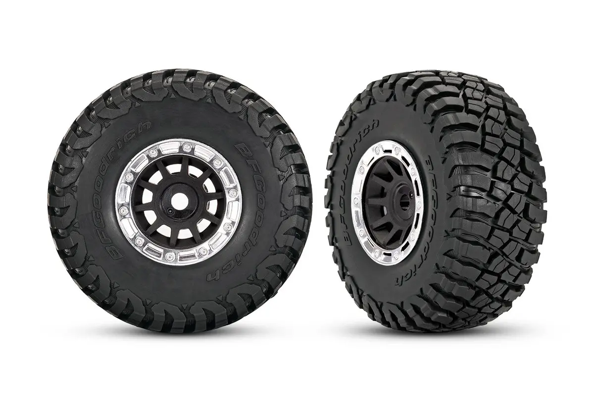 Bfgoodrich Mud-Terrain Pre-Glued Tires, 1.4In, Black (2) 1