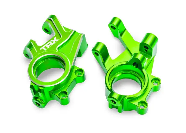 Aluminum Steering Blocks, L&R (2), Green 1