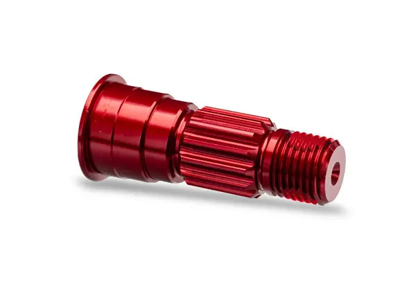 Aluminum Front Stub Axle, Red 1