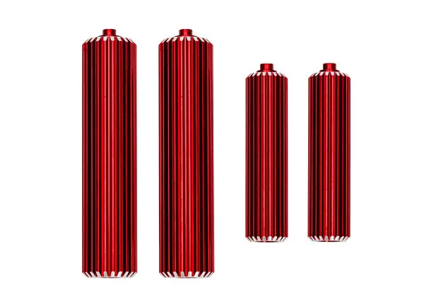Aluminum Shock Reservoirs, (2) Front & (2) Rear, Red 1