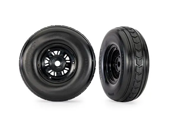 Pro Scale Sand Car Pre-Glued Front Tires (2), Black 1