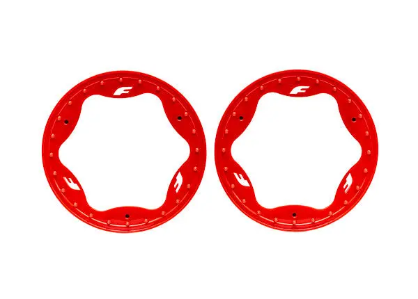Front Beadlock Rings, Red 1